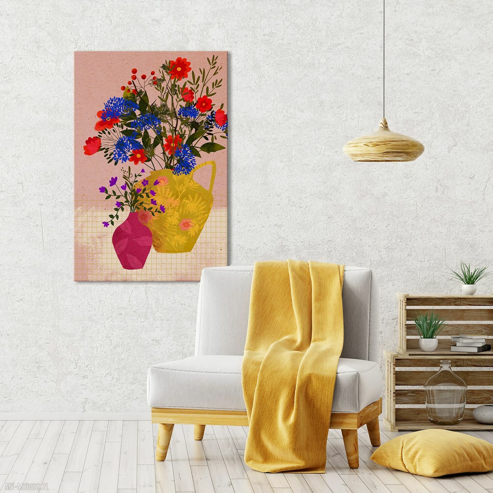 Nowoczesny obraz drukowany na płótnie „Kolory Lata” 70x100 cm