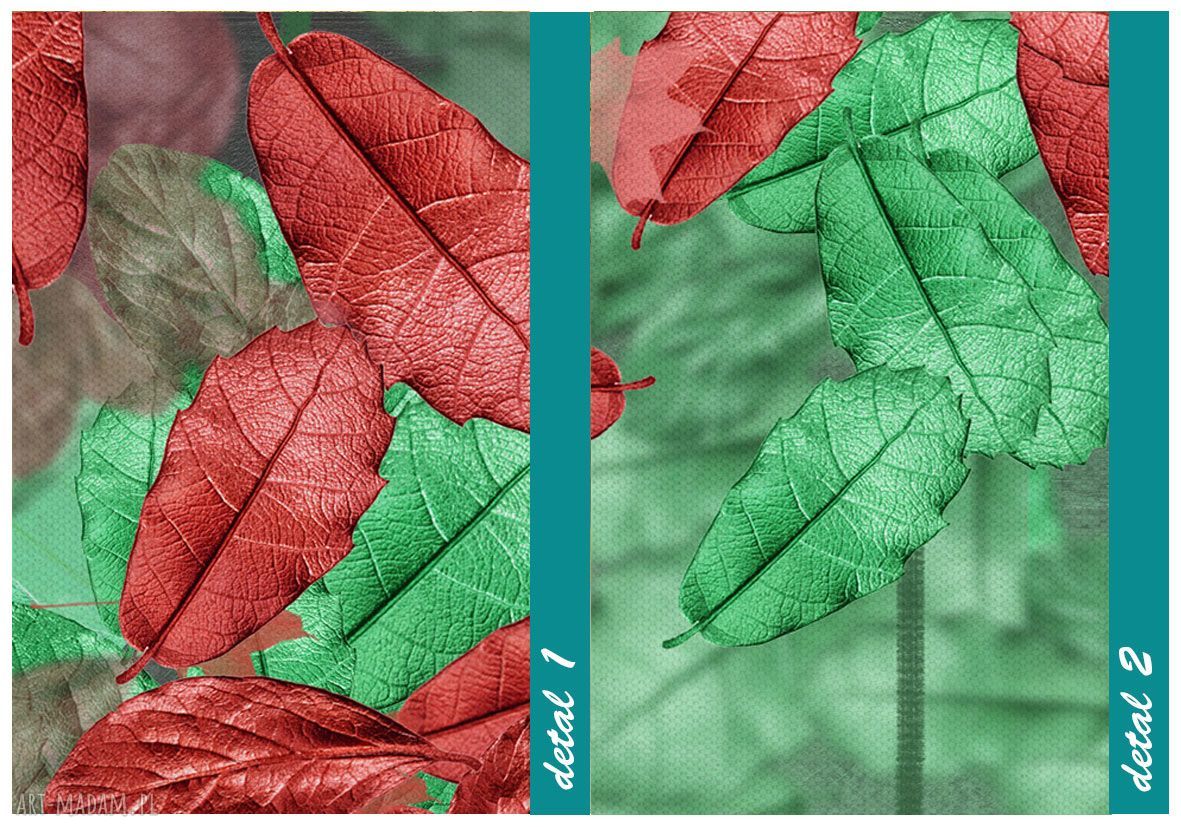 Nowoczesny obraz z drzewami w zieleni 147x60 cm - gotowy do powieszenia