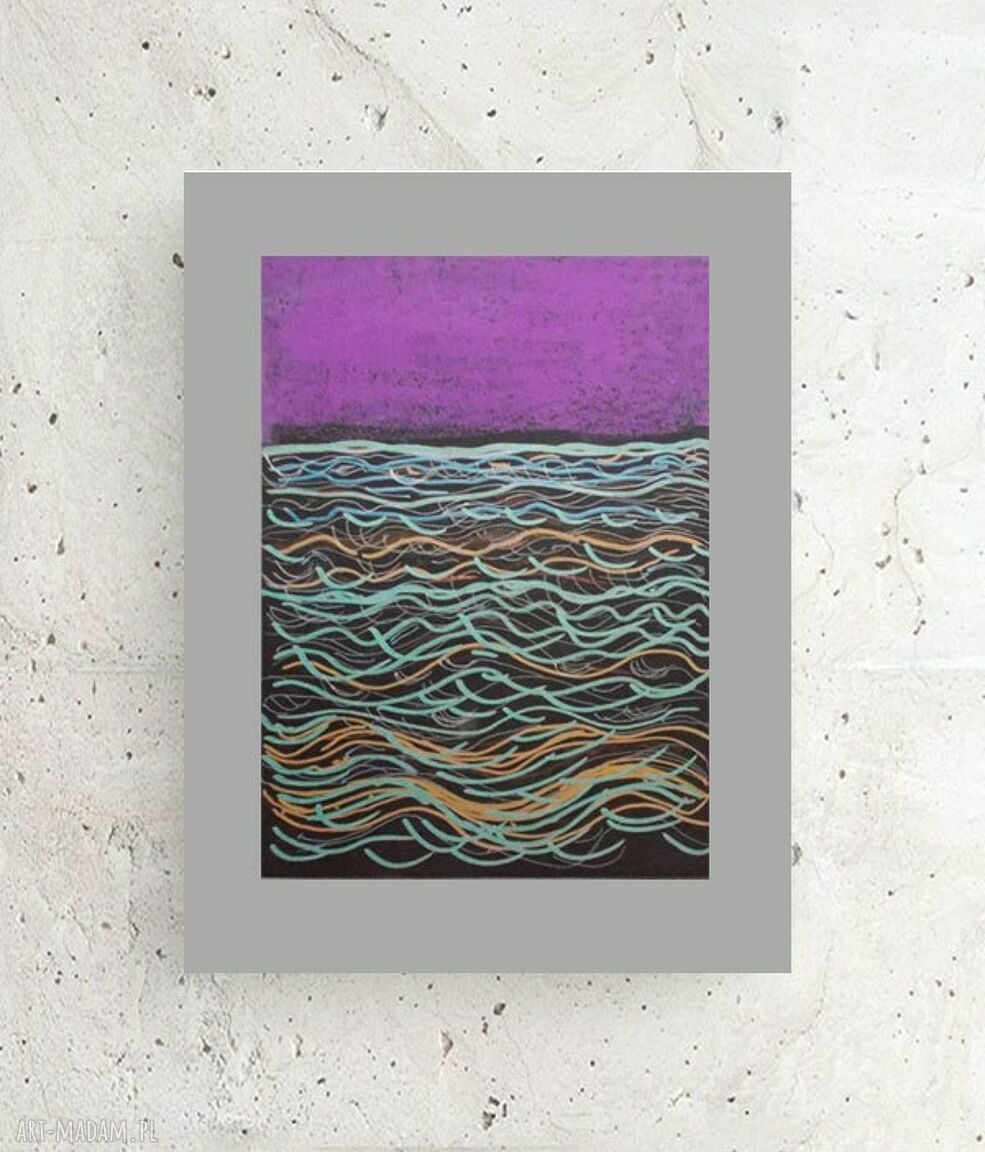 Rysunek Morze 30x40 - minimalistyczna grafika na ścianę