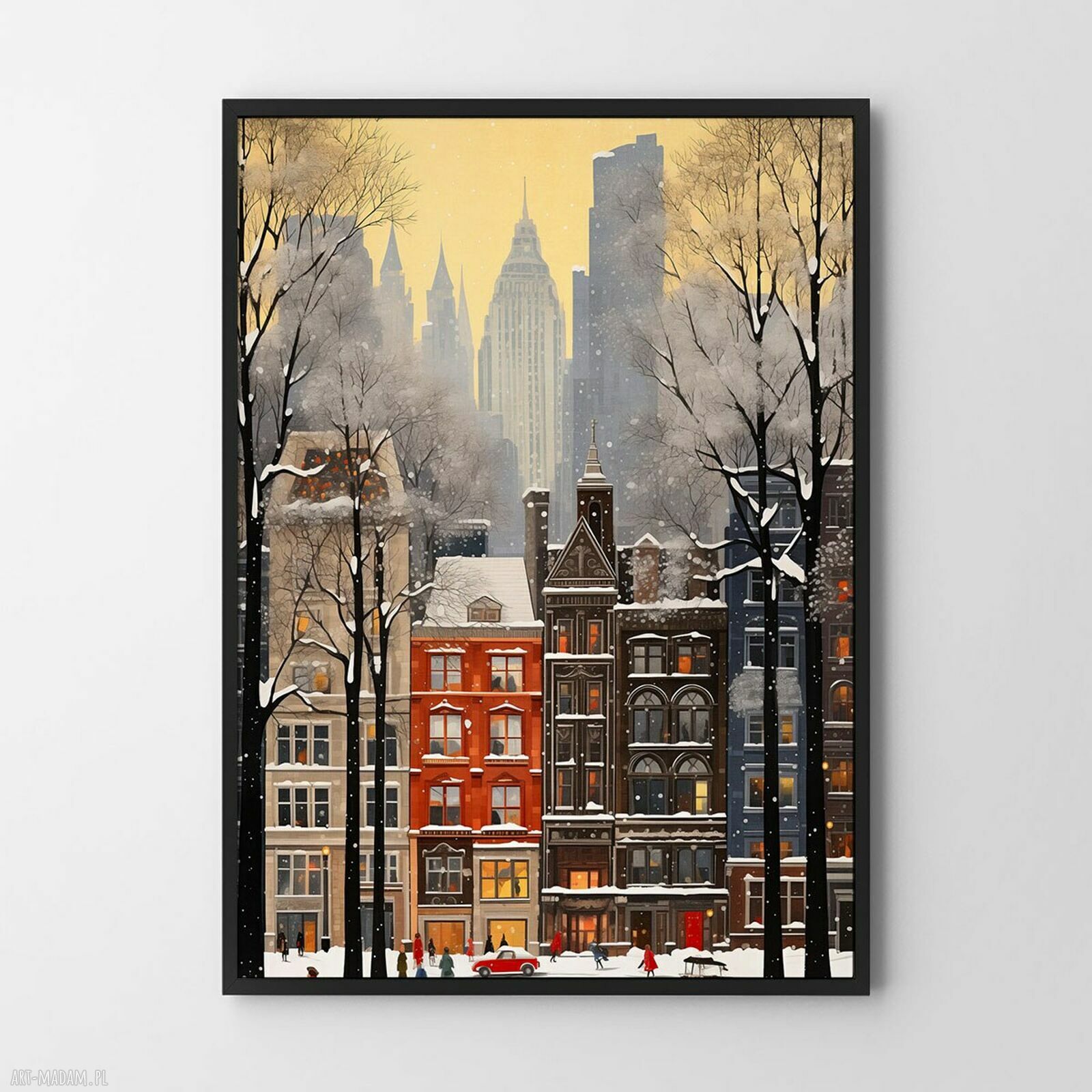 Plakat Nowy Jork zimą w formacie 50x70 cm