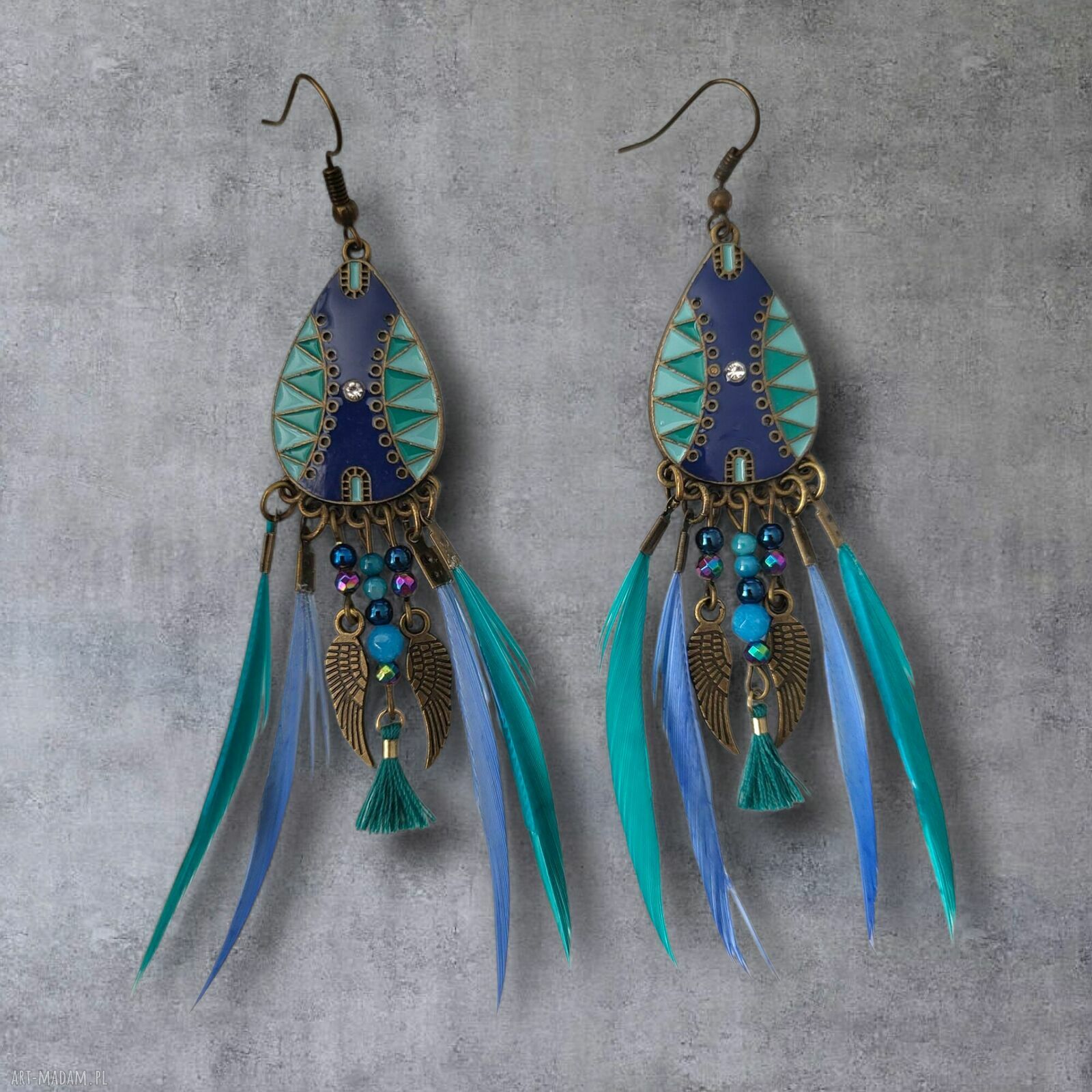 Kolczyki nr 14 kolekcja Indianoo - styl boho