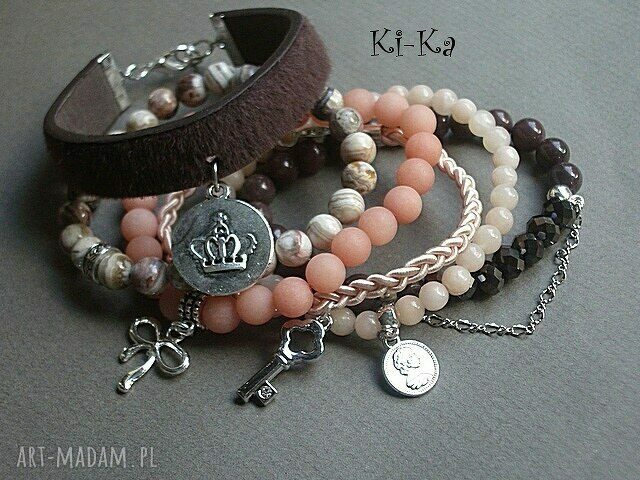 NUDE AND BROWN SET handmade