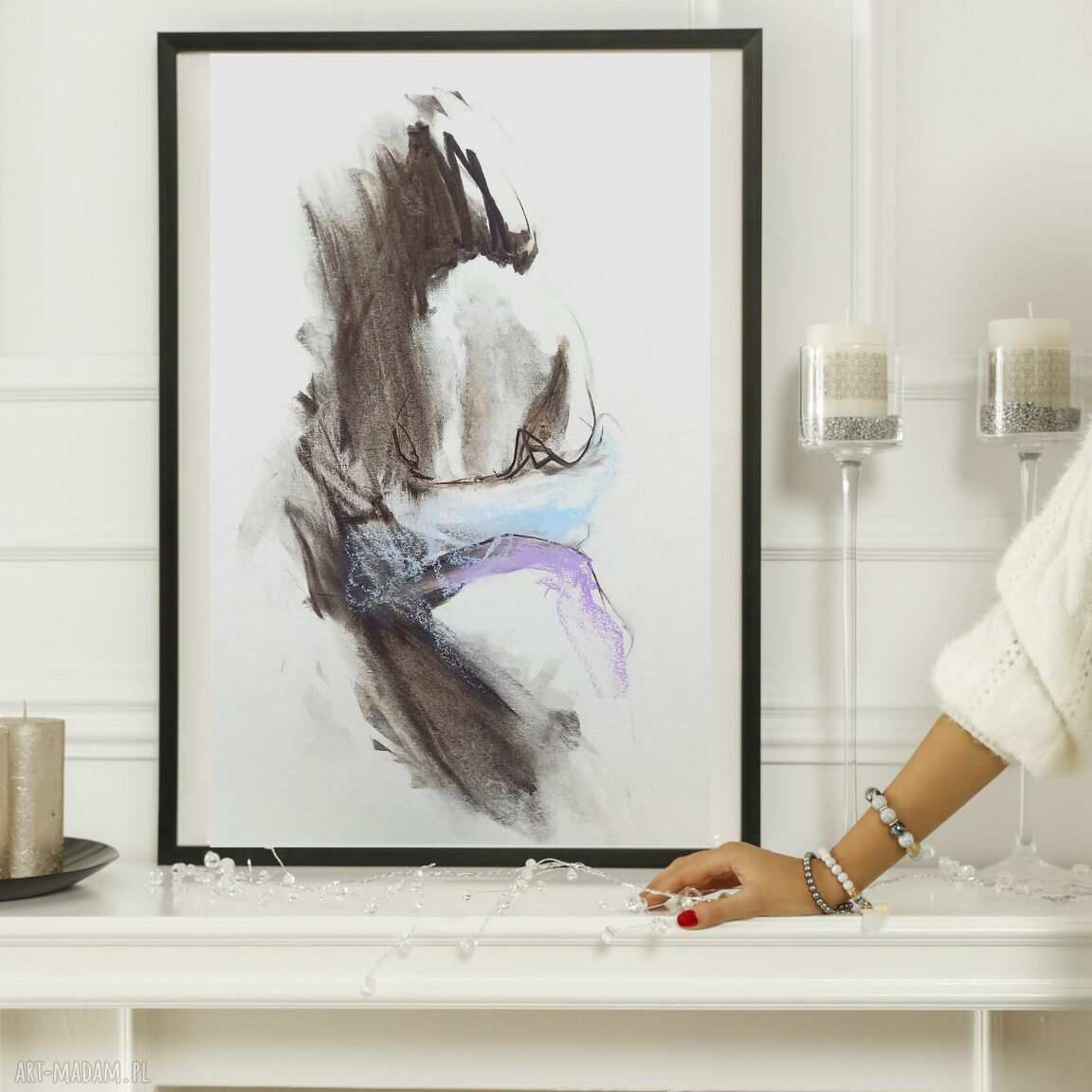 Plakat Kobieta Nude Back 52x37 cm