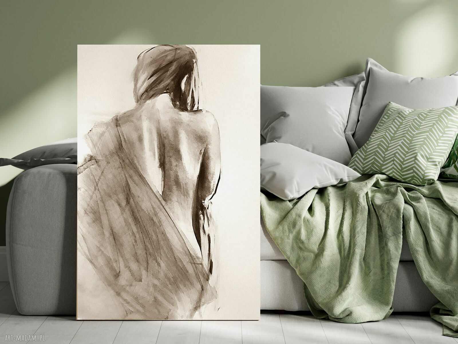 Nude Back - kobieca inkografia 60x90 cm