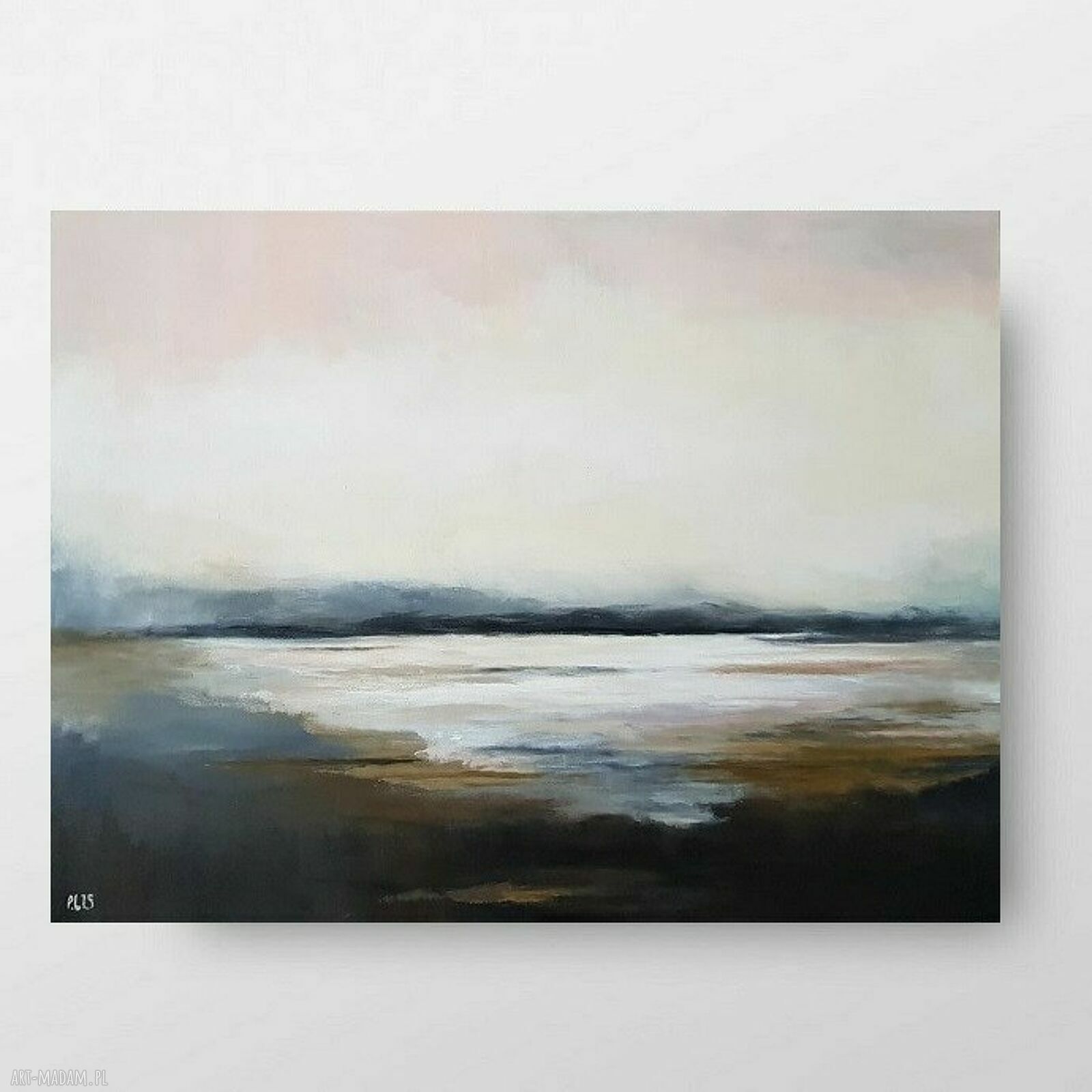 O świcie - pejzaż akrylowy na płótnie 60x80 cm