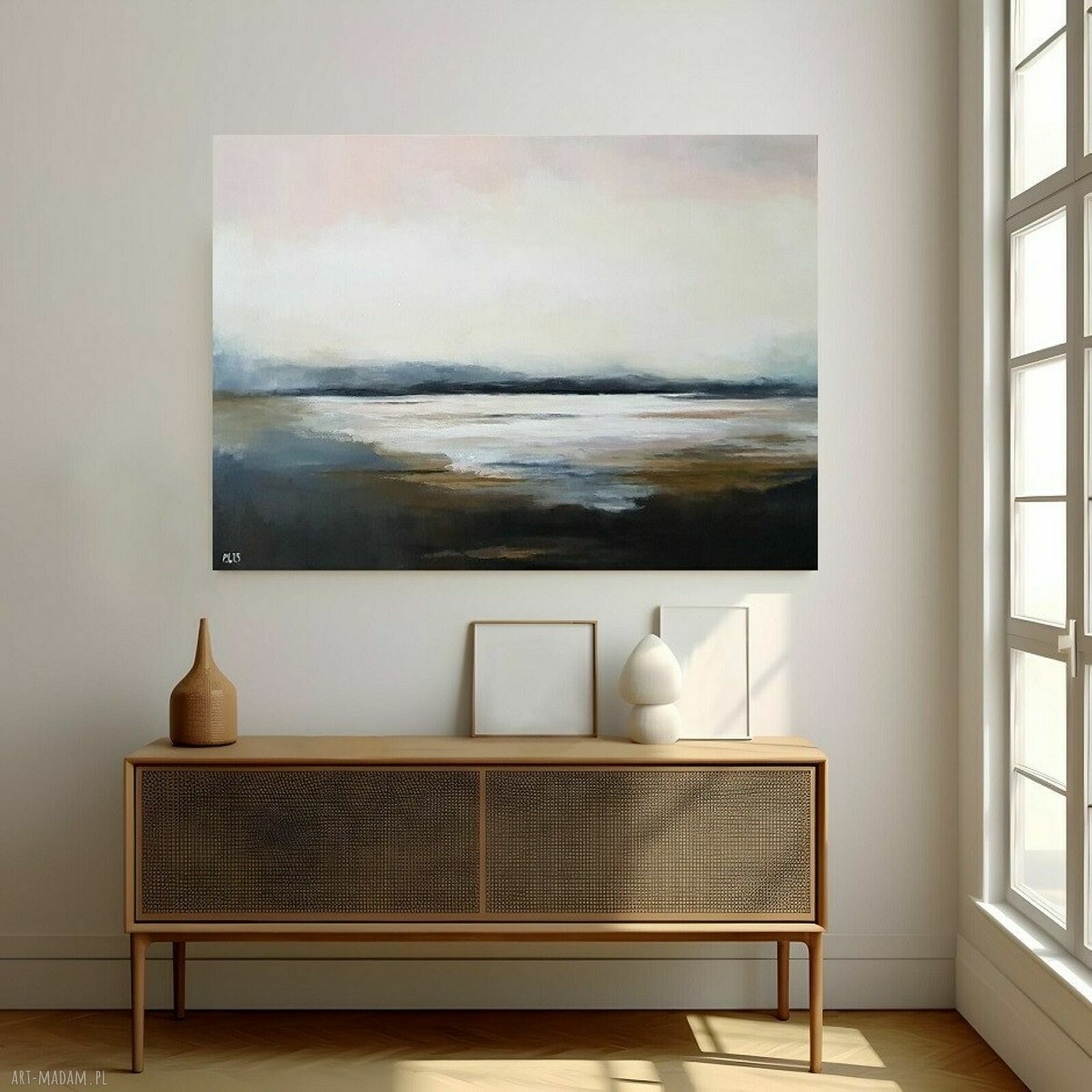 O świcie - pejzaż akrylowy na płótnie 60x80 cm