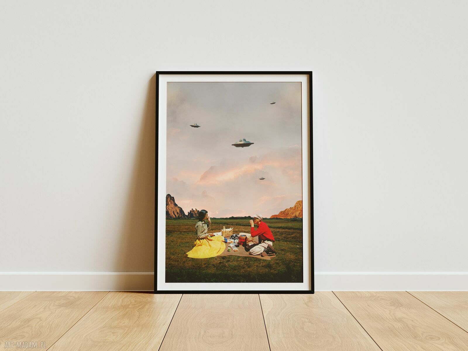 Plakat Obcy - Kolaż Fine Art A3 (druk pigmentowy, bez ramki)