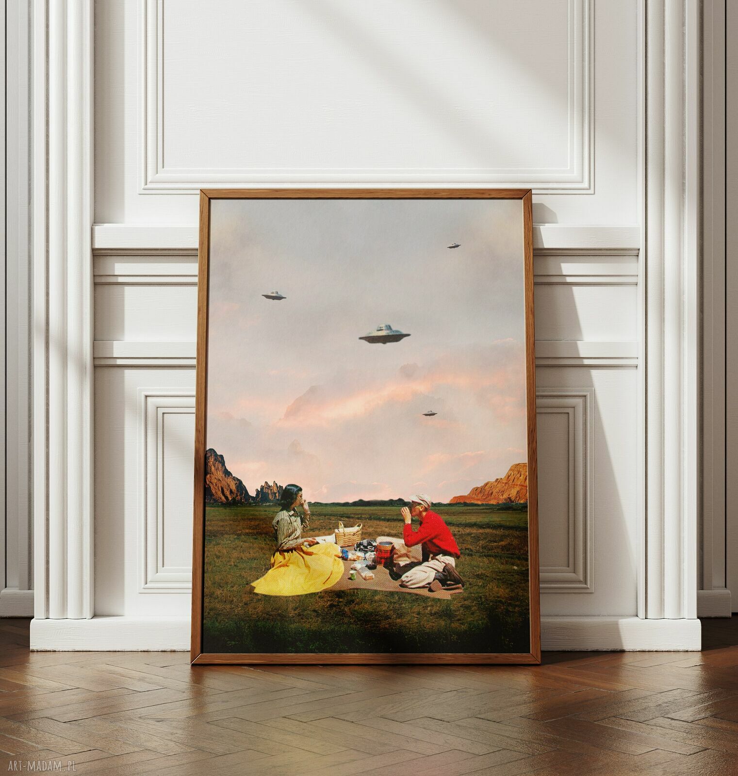 Plakat Obcy - Kolaż Fine Art A3 (druk pigmentowy, bez ramki)