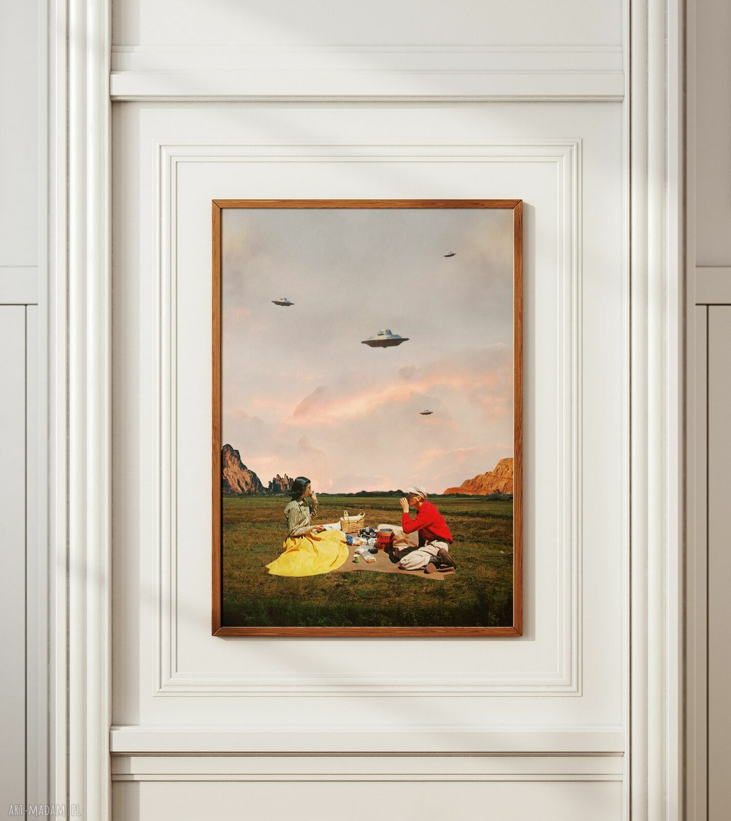 Plakat Obcy - Kolaż Fine Art A3 (druk pigmentowy, bez ramki)