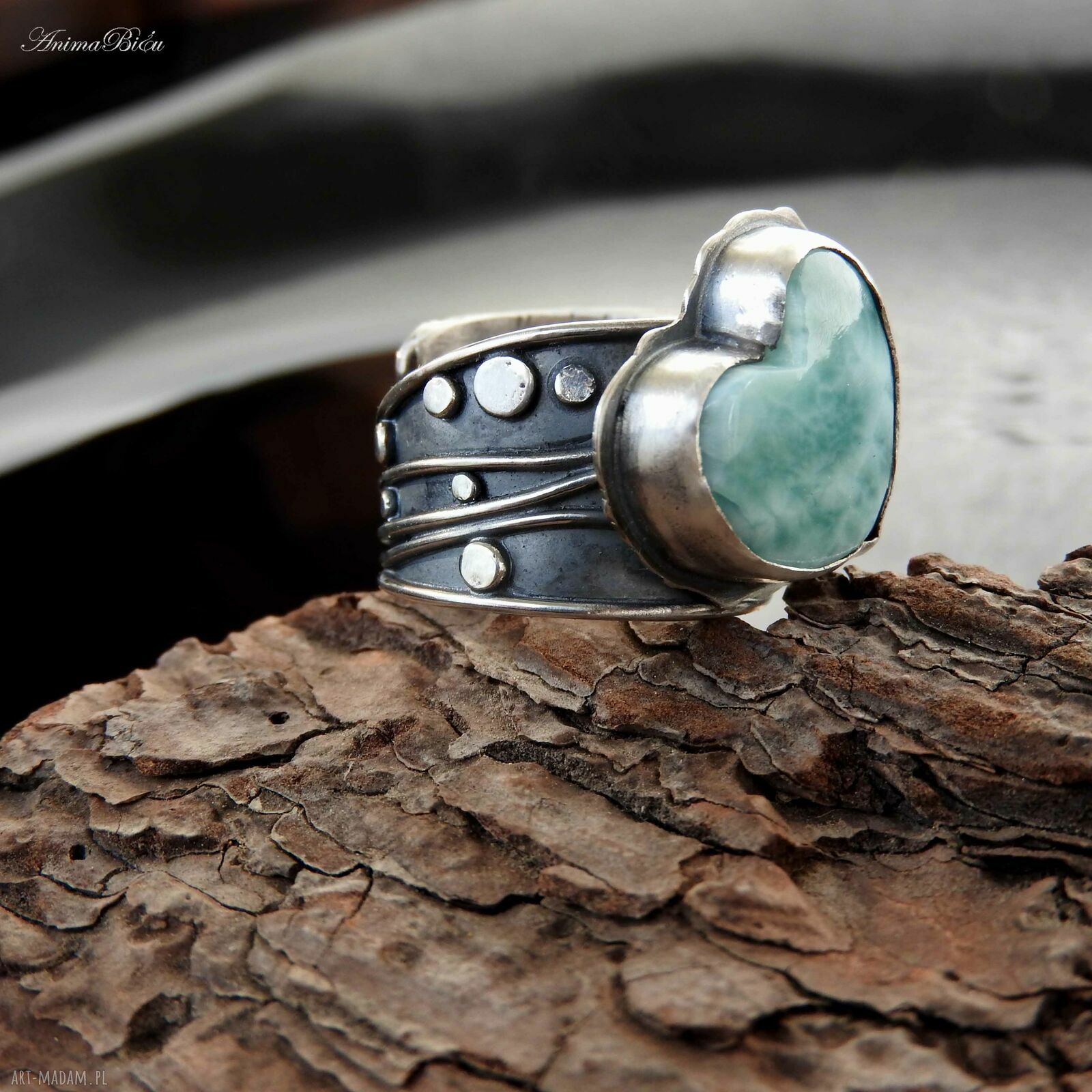Ręcznie robiona obrączka handmade