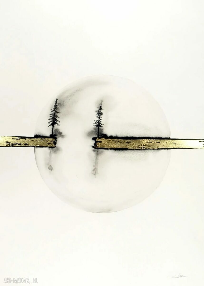 dom: Obraz 50X70 cm wykonany ręcznie 3828302 Hand Made