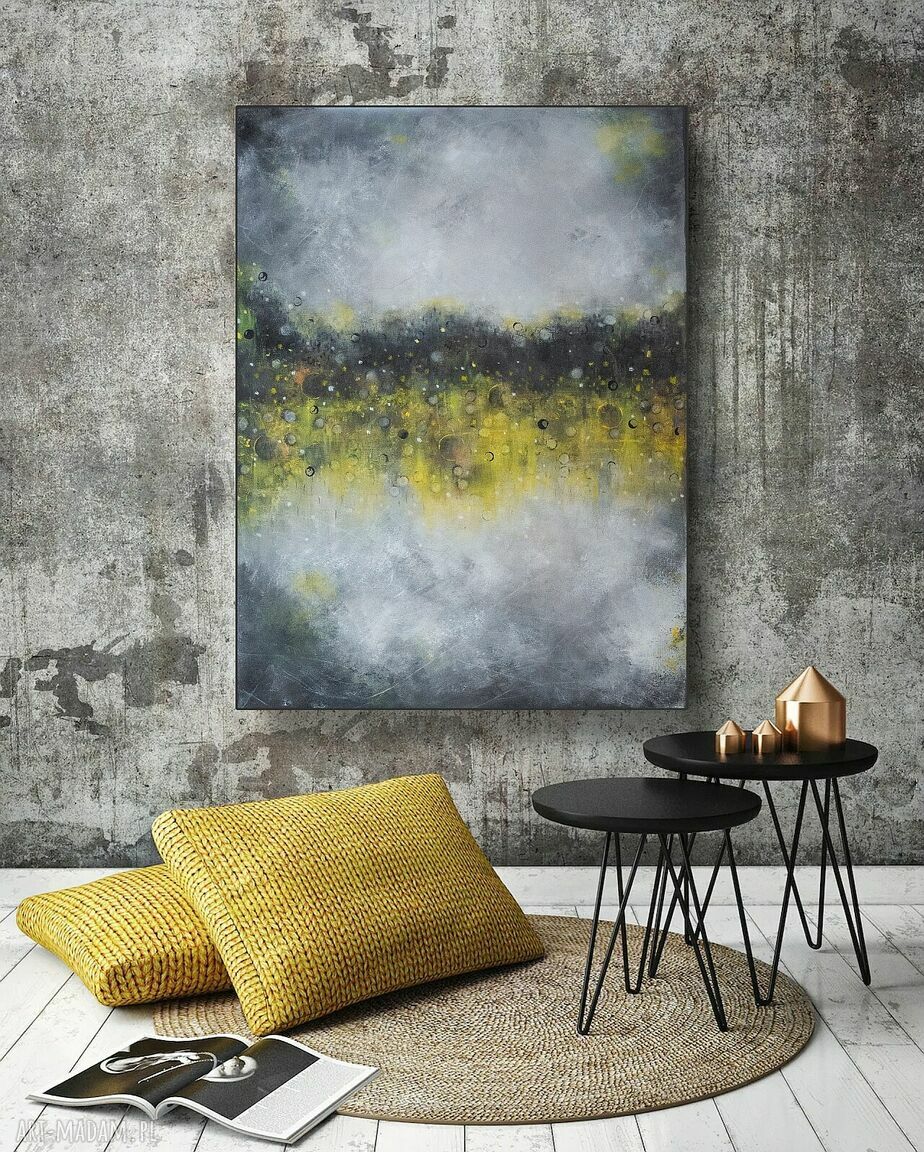 Obraz 60x80 cm Abstrakcja No XI w odcieniach szarości