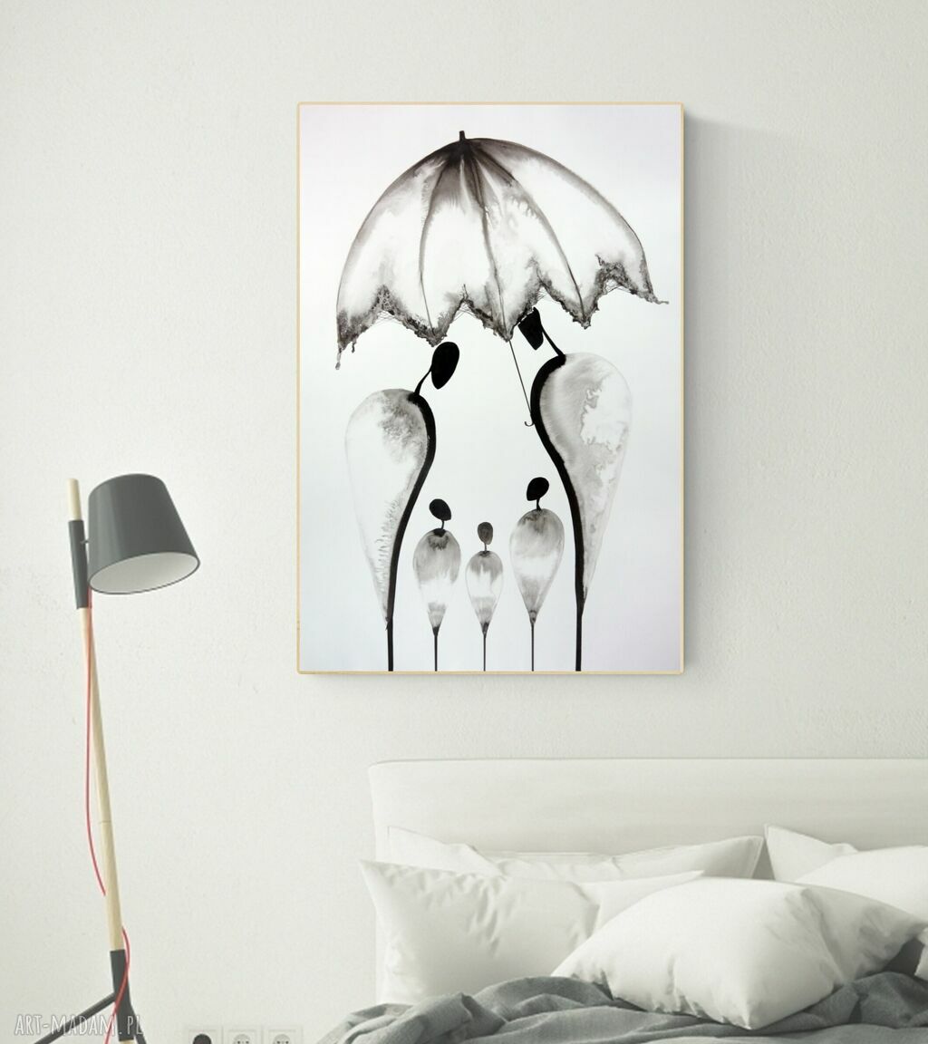 Obraz 61x91 ręcznie malowana abstrakcja - art-Madam.pl