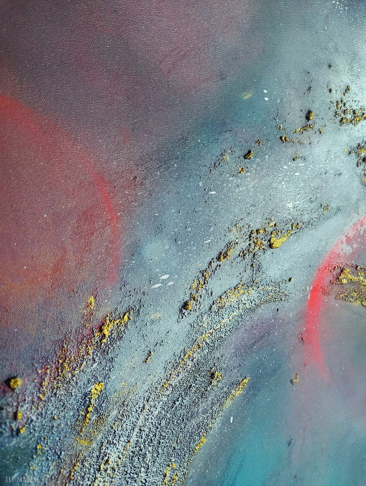 Obraz abstrakcyjny Phoenix - kosmiczna dekoracja ścienna 110x70 cm