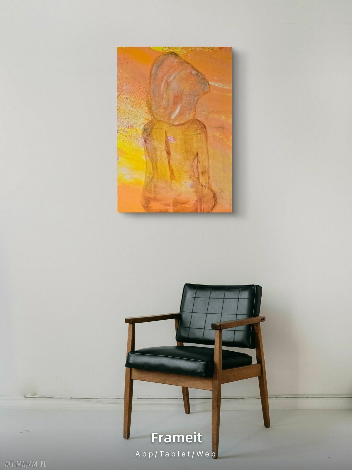 Akupresura - ręcznie malowany obraz akrylowy na płótnie 50x70
