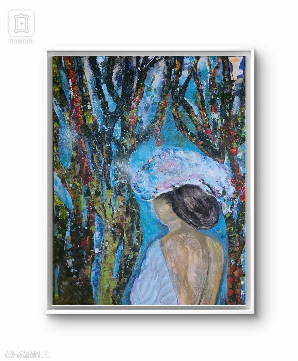 Obraz akrylowy Jerychonka - 80x60 cm, ręcznie malowany