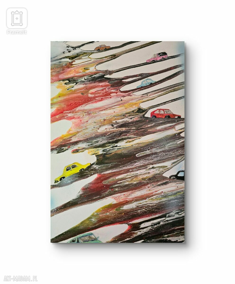 Obraz akrylowy „Lombard Street of San Francisco” 60x40x2 cm - ręcznie malowany