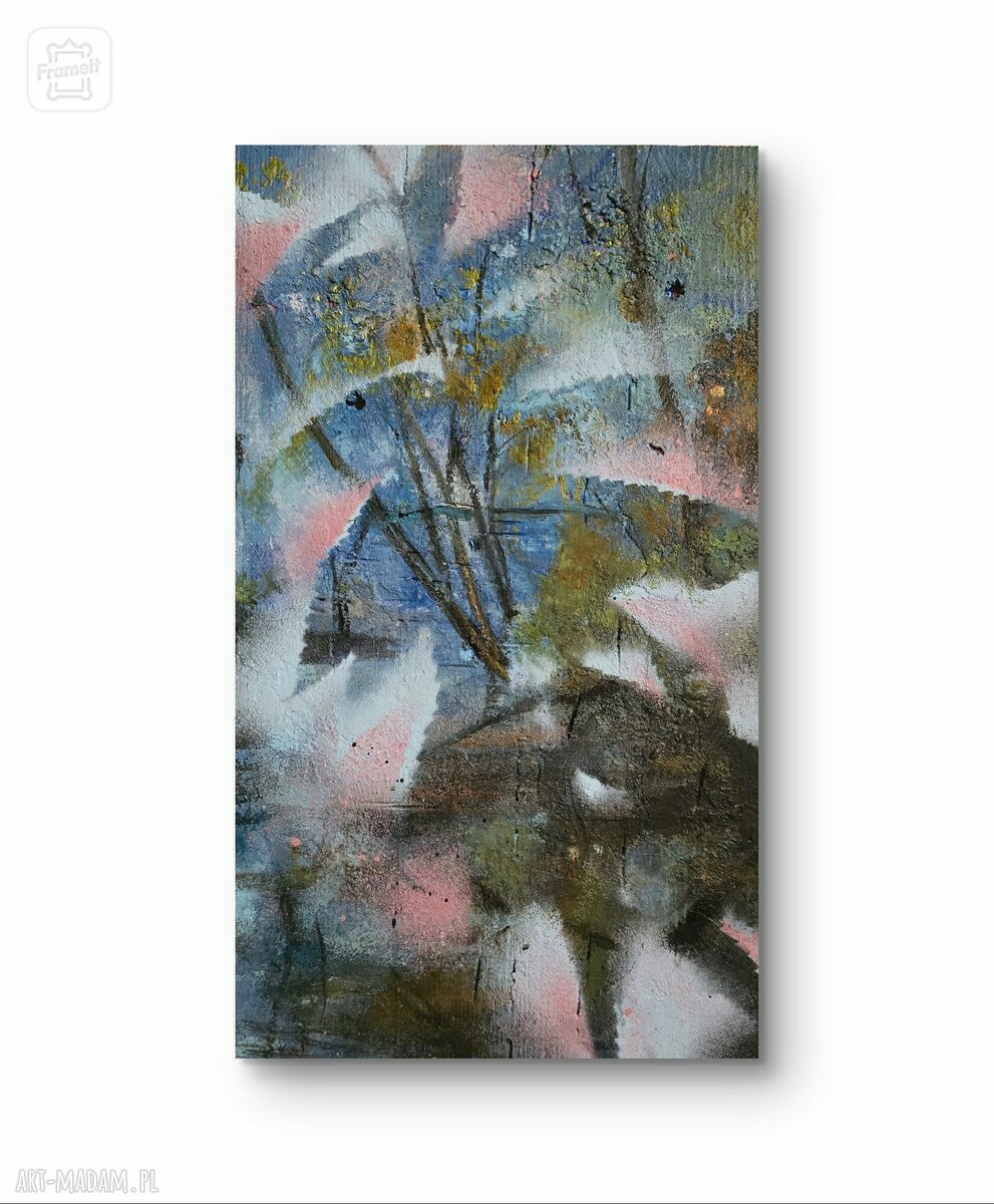Obraz akrylowy „Malediwy” - 22x38 cm, ręczne wykonanie na drewnie