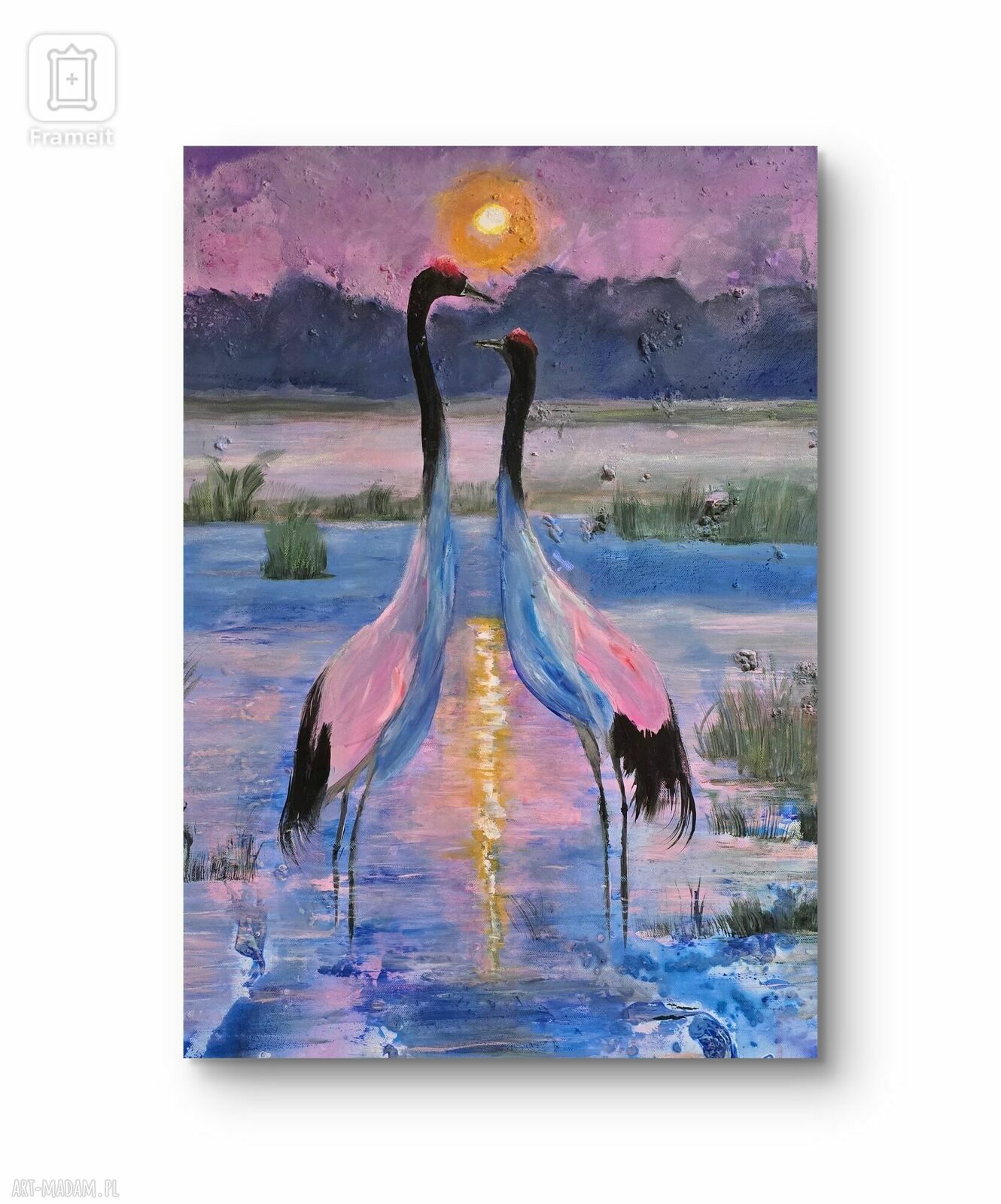 Obraz akrylowy na płótnie 70x50x1 cm, Nasze Randez-Vous (ręcznie malowany, sygnowany)