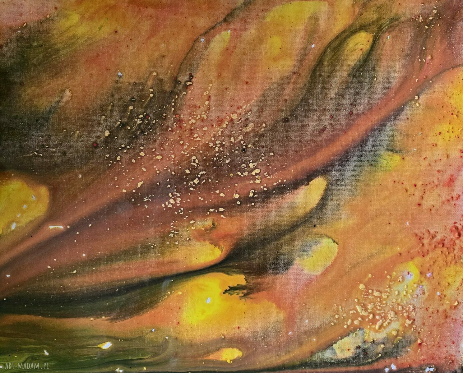 Obraz akrylowy „The motion” - 50x40 cm, ręczne wykonanie Ewy Mościszko