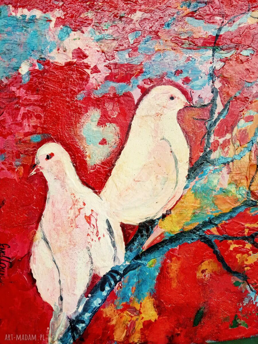 Obraz akrylowy „Pride and Prejudice” 30x40 cm - ręcznie malowany na płótnie