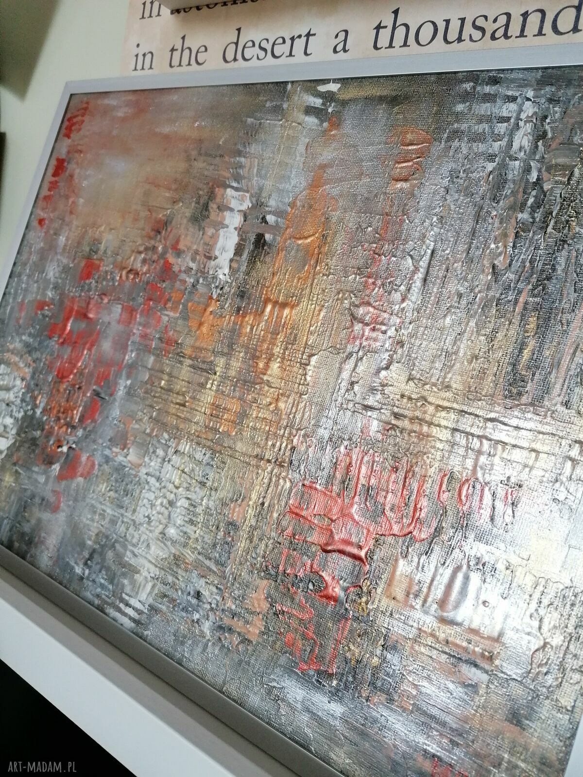 Obraz akrylowy „Klejnoty Natury Sunset” 30x40 cm w srebrnej ramie