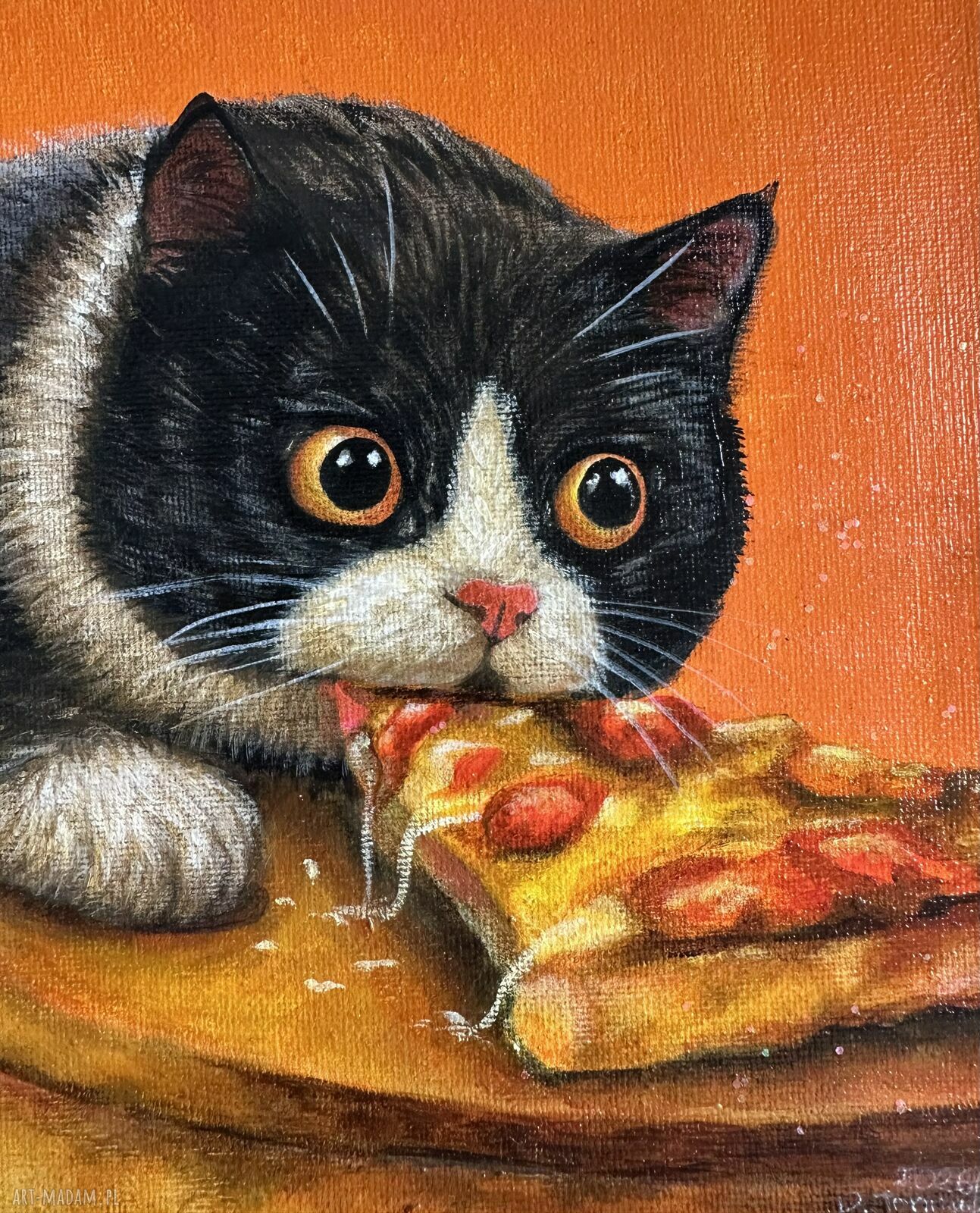 Obraz akrylowy „Przyczajony tygrys” 20x20 cm