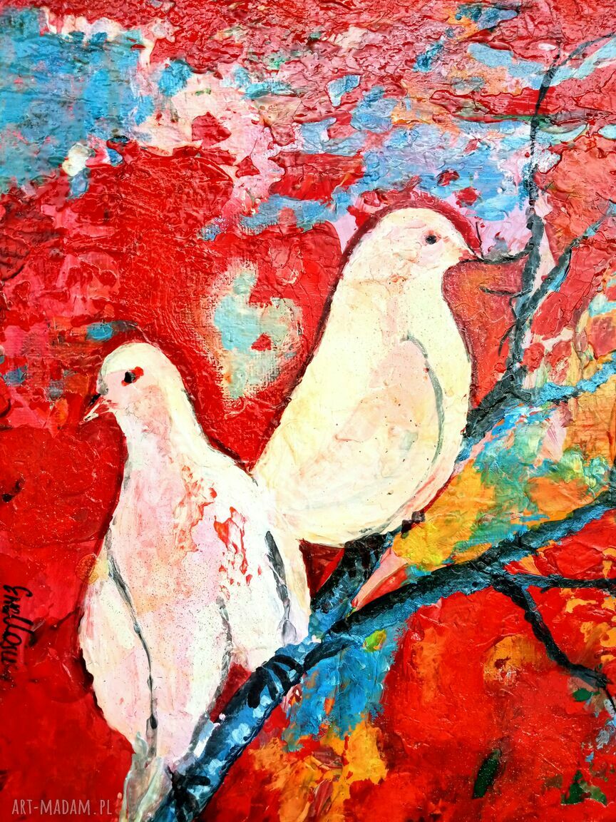 Obraz akrylowy „Pride and Prejudice” 30x40 cm - ręcznie malowany na płótnie