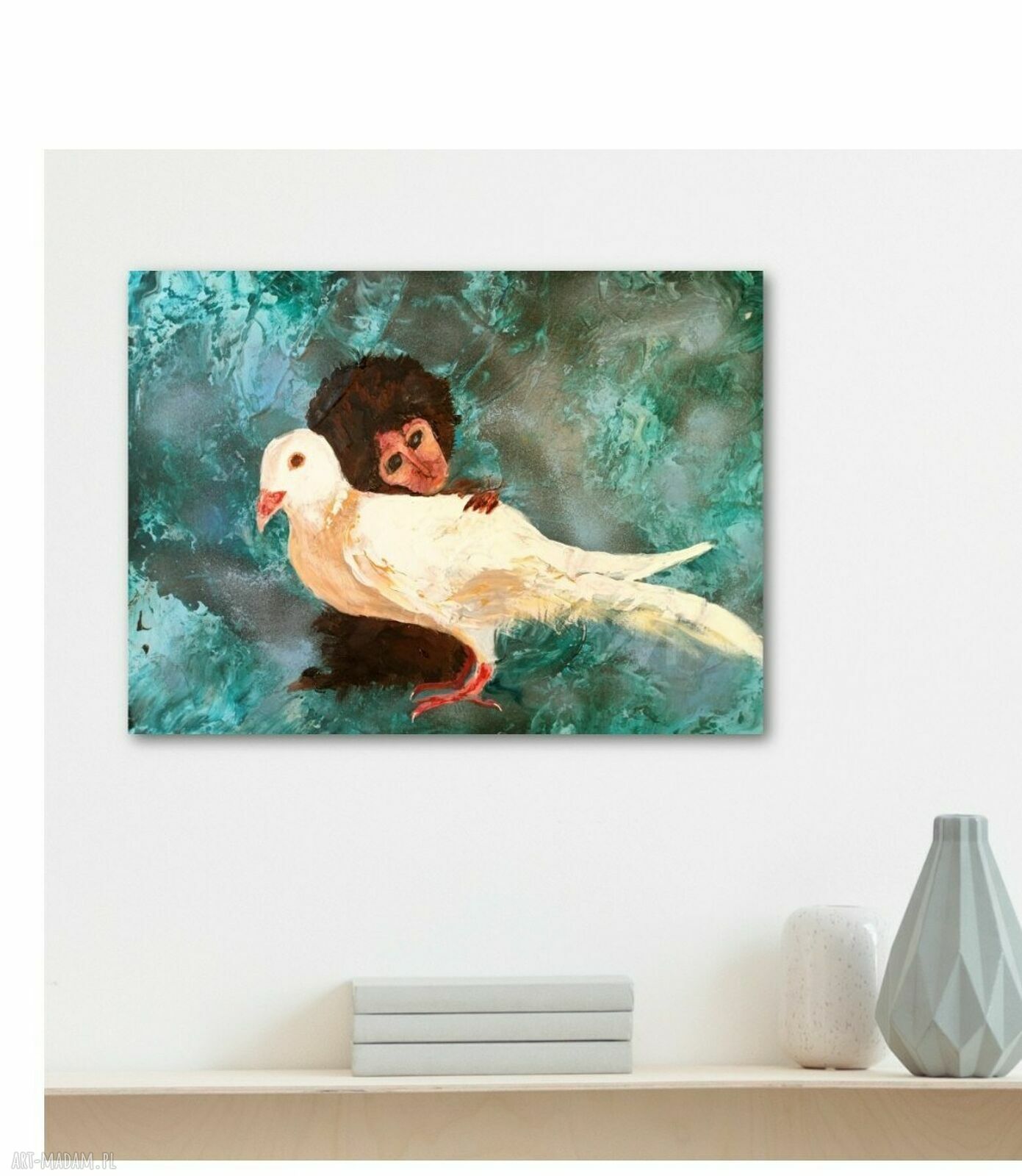 Obraz akrylowy "Empatia" - ręcznie malowany na płótnie 30x40 cm