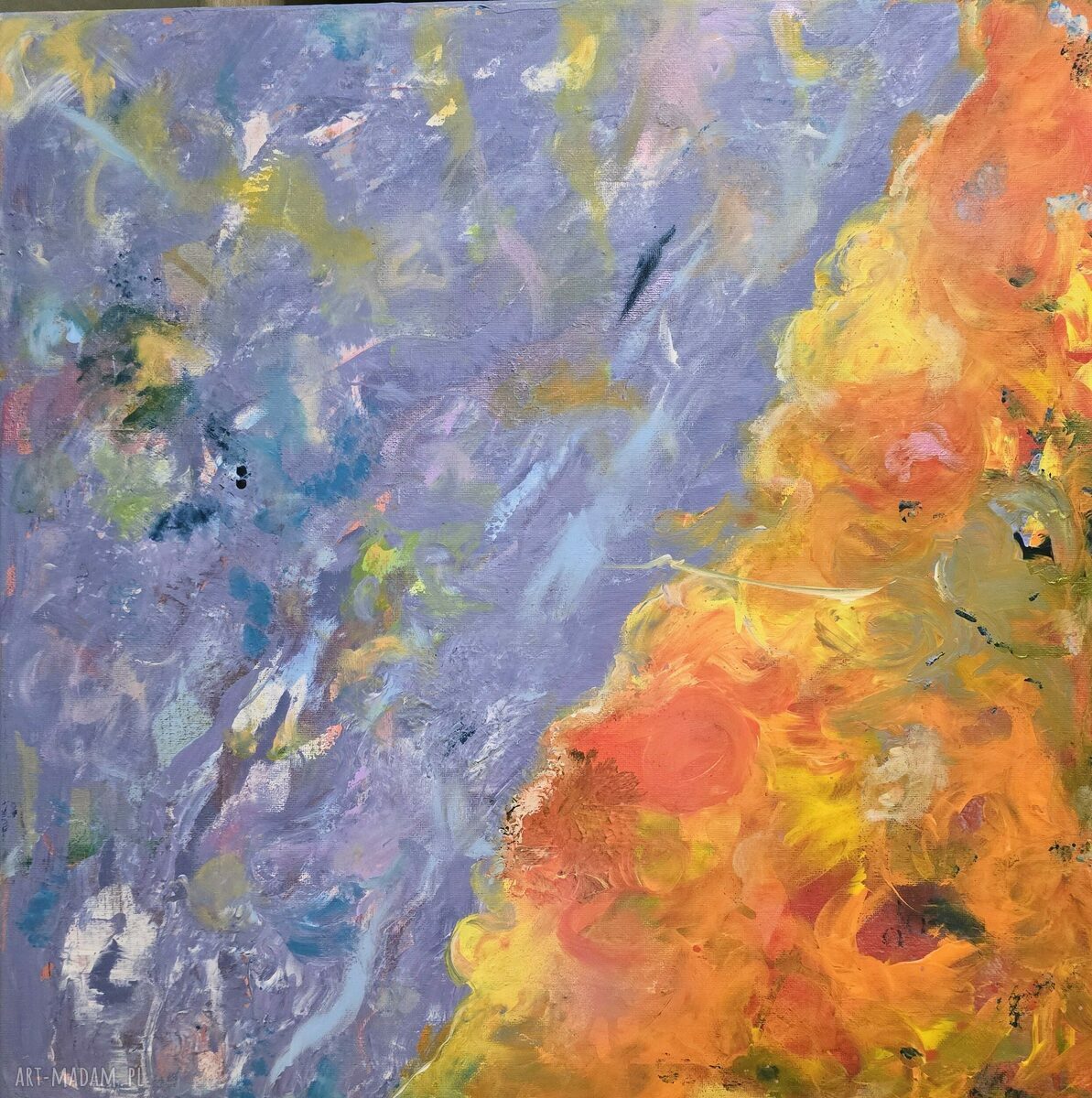 Ręcznie malowany obraz akrylowy „Mgławica Oriona 7” 50x70 cm - kosmos