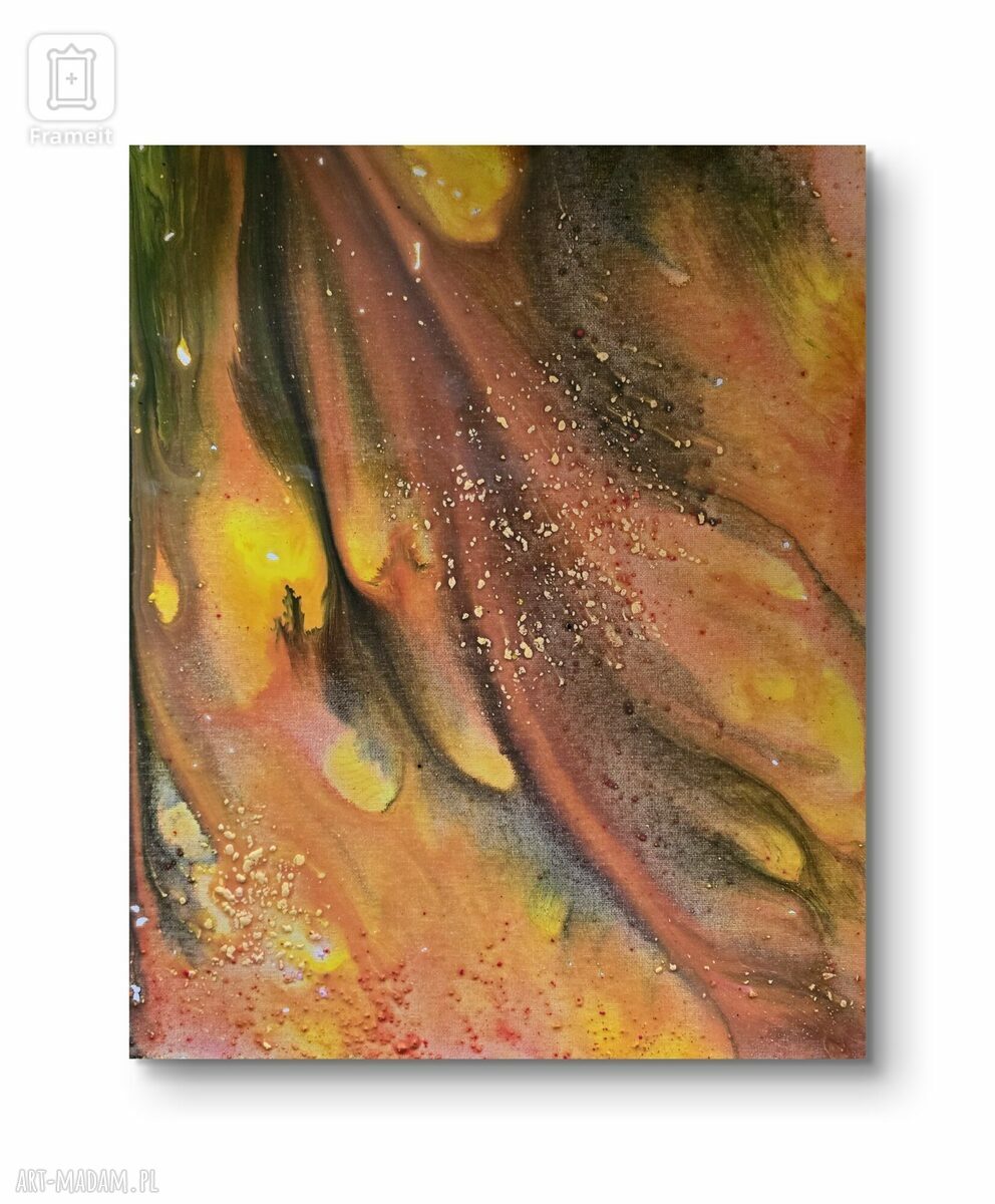 Obraz akrylowy „The motion” - 50x40 cm, ręczne wykonanie Ewy Mościszko