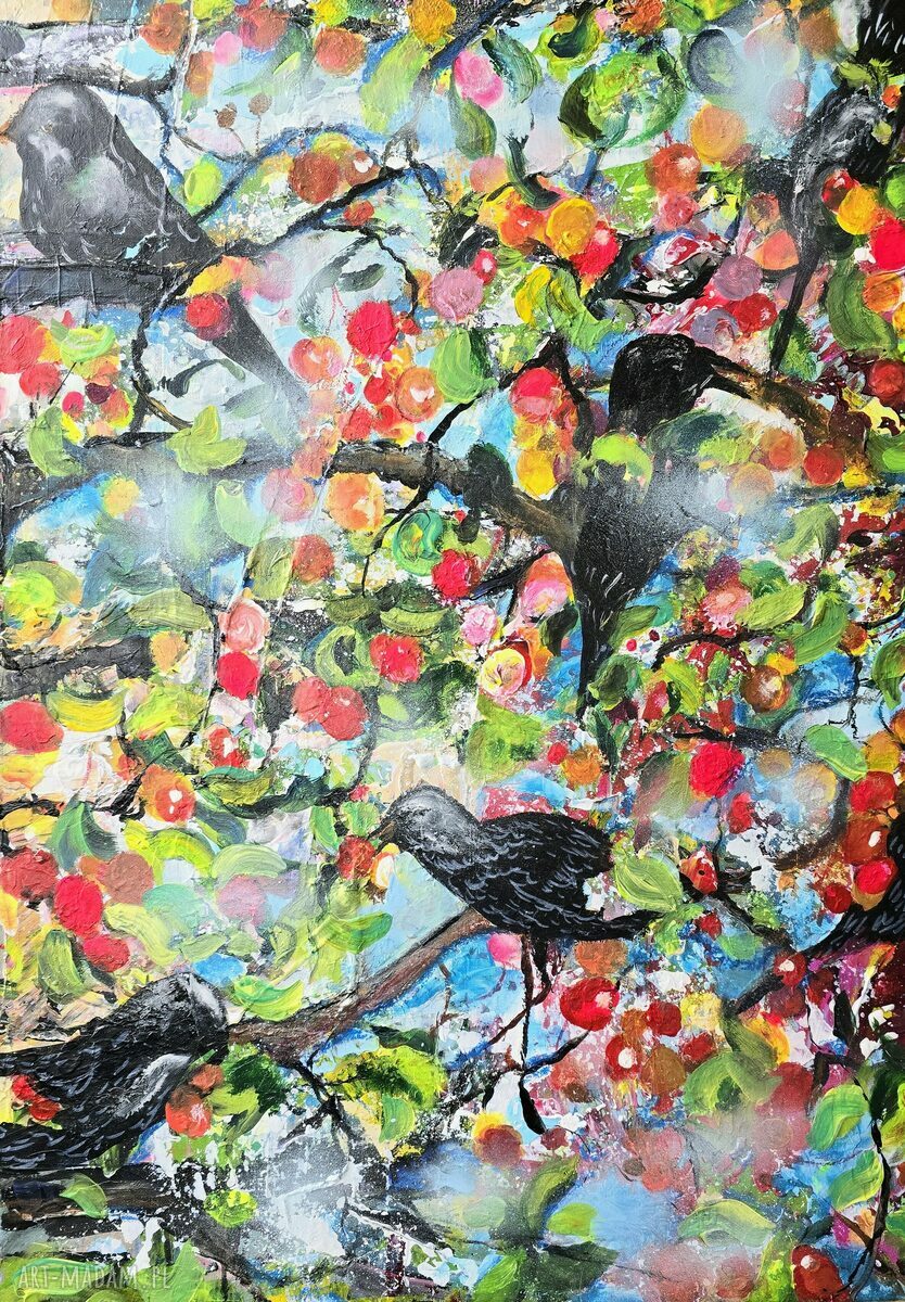 Obraz akrylowy „Uczta” - Ewa Mościszko, 60x40 cm