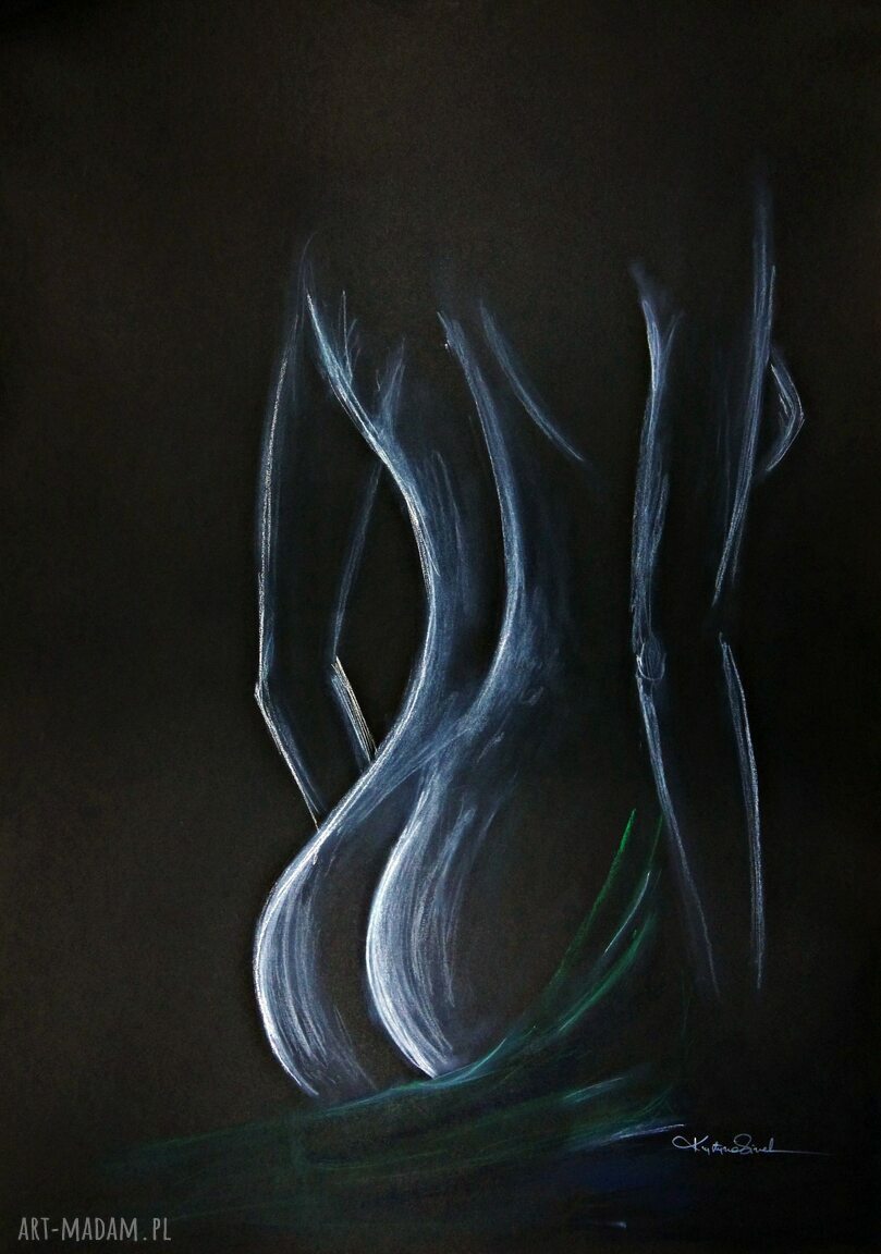 Obraz akt kobiecy do sypialni 70x100 cm subtelny i zmysłowy