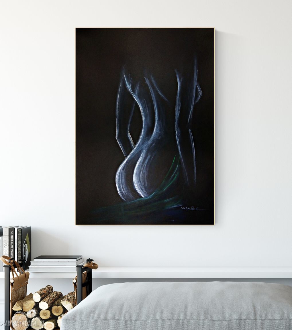 Obraz akt kobiecy do sypialni 70x100 cm - subtelny i zmysłowy