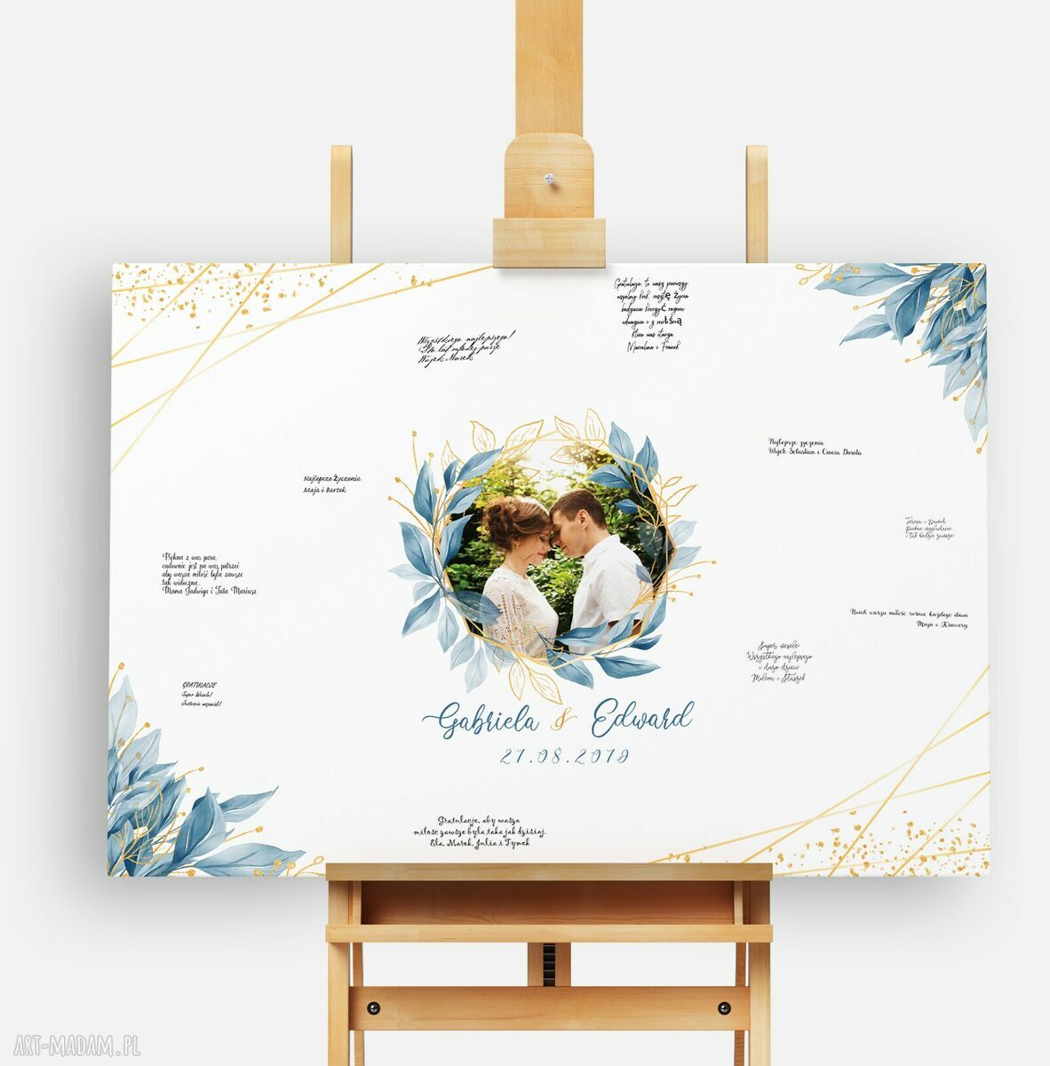 Obraz alternatywna księga gości 50x90 cm