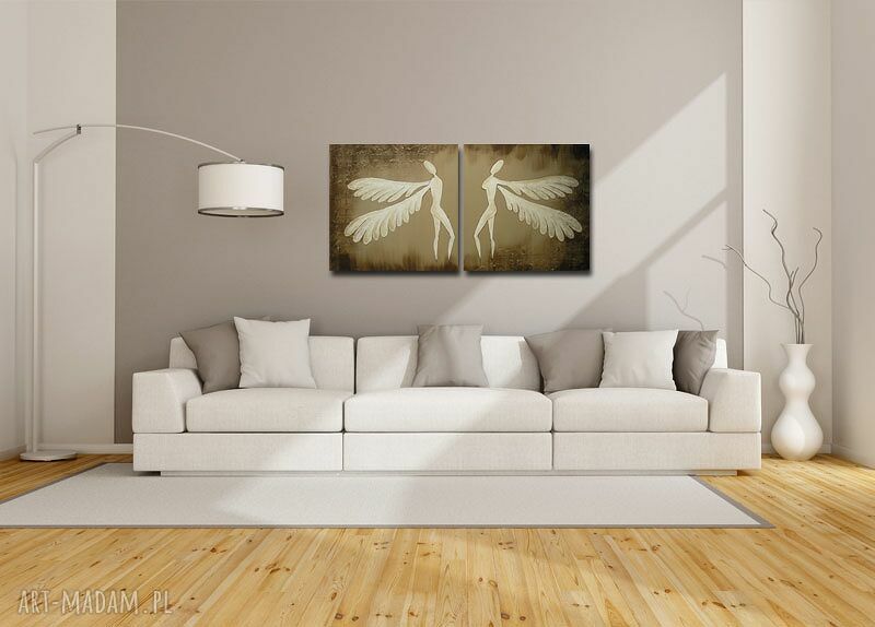 ANIOŁY SZCZĘŚCIA - A14 - 100x50cm obraz duży na płótnie