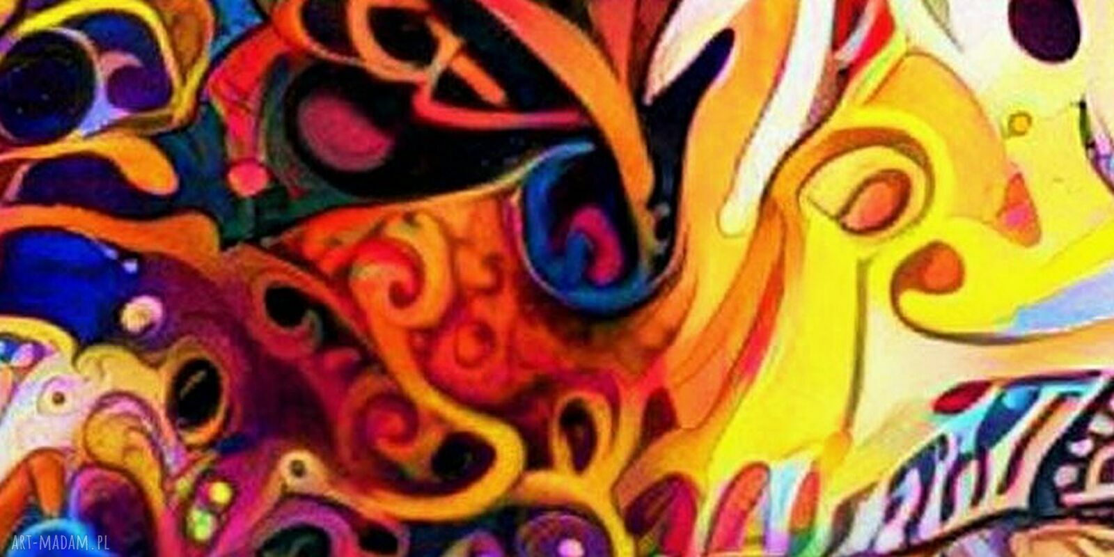 Kolorowy obraz canvas ABSTRAKCJA 58 120x80 - gotowy do zawieszenia