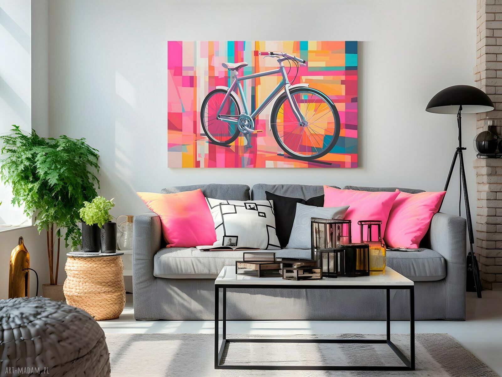 Obraz na płótnie Nowoczesny rower miejski 70x50 cm