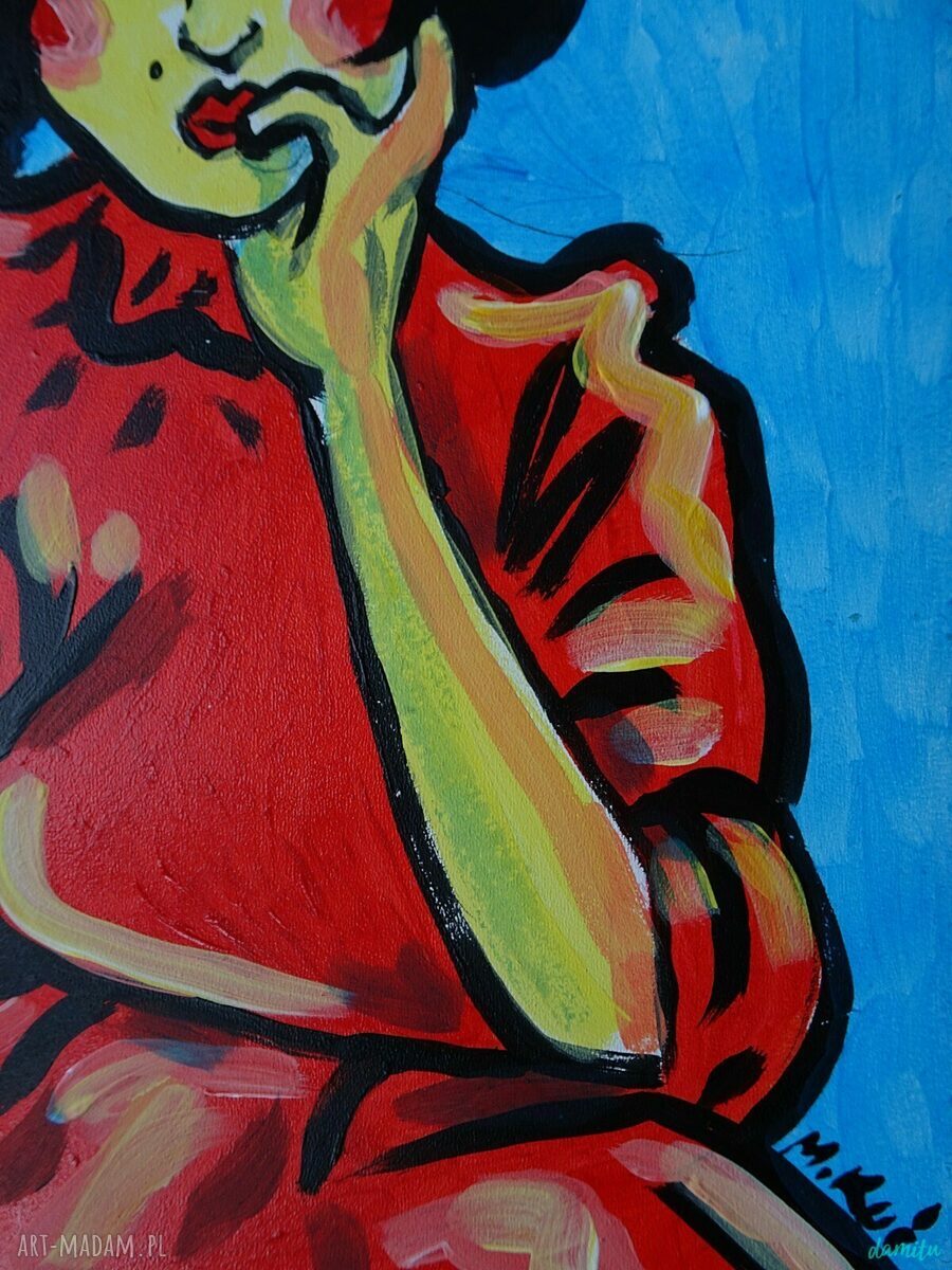 Obraz do salonu Hiszpanka - portret