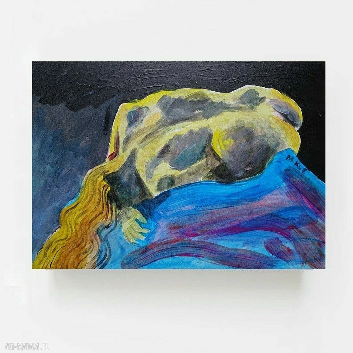 Obraz Danae - mitologia grecka do salonu, malowany akrylami na zamówienie (limitowana edycja)