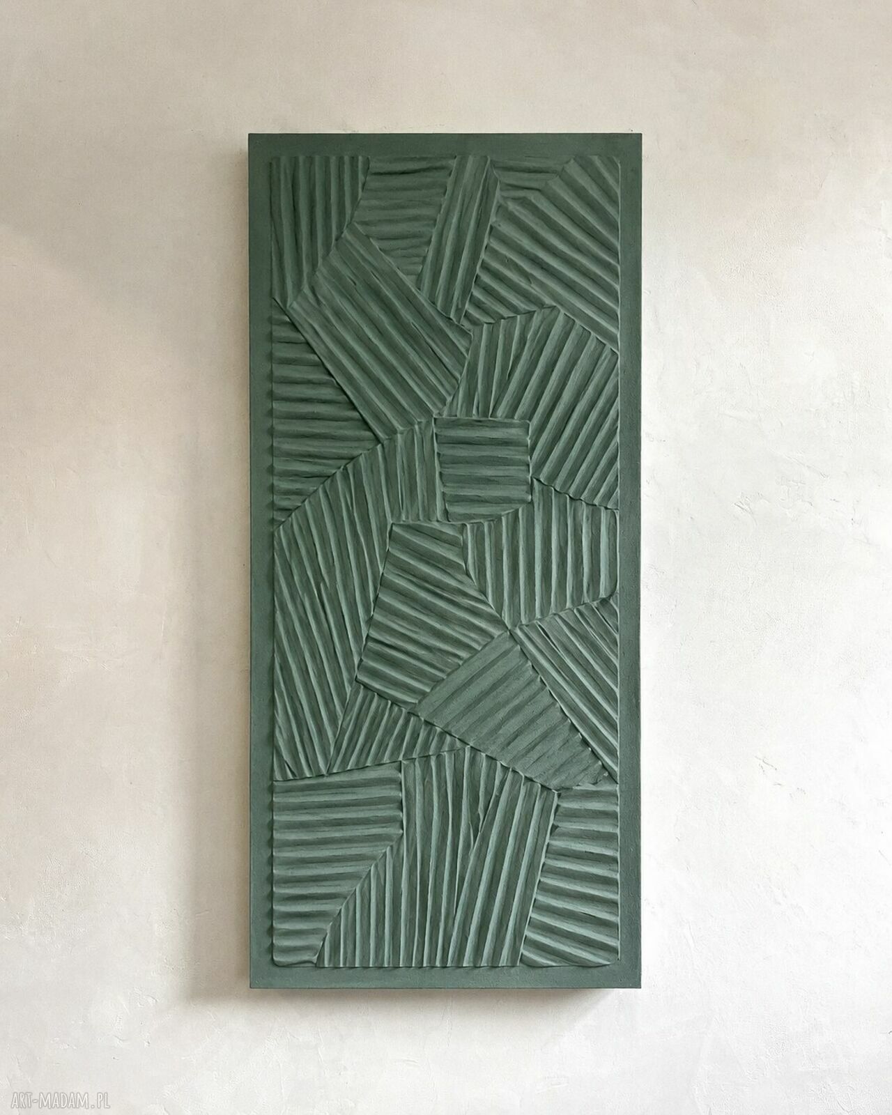 Obraz do salonu - reliefy ścienne na płótnie 80x160 cm