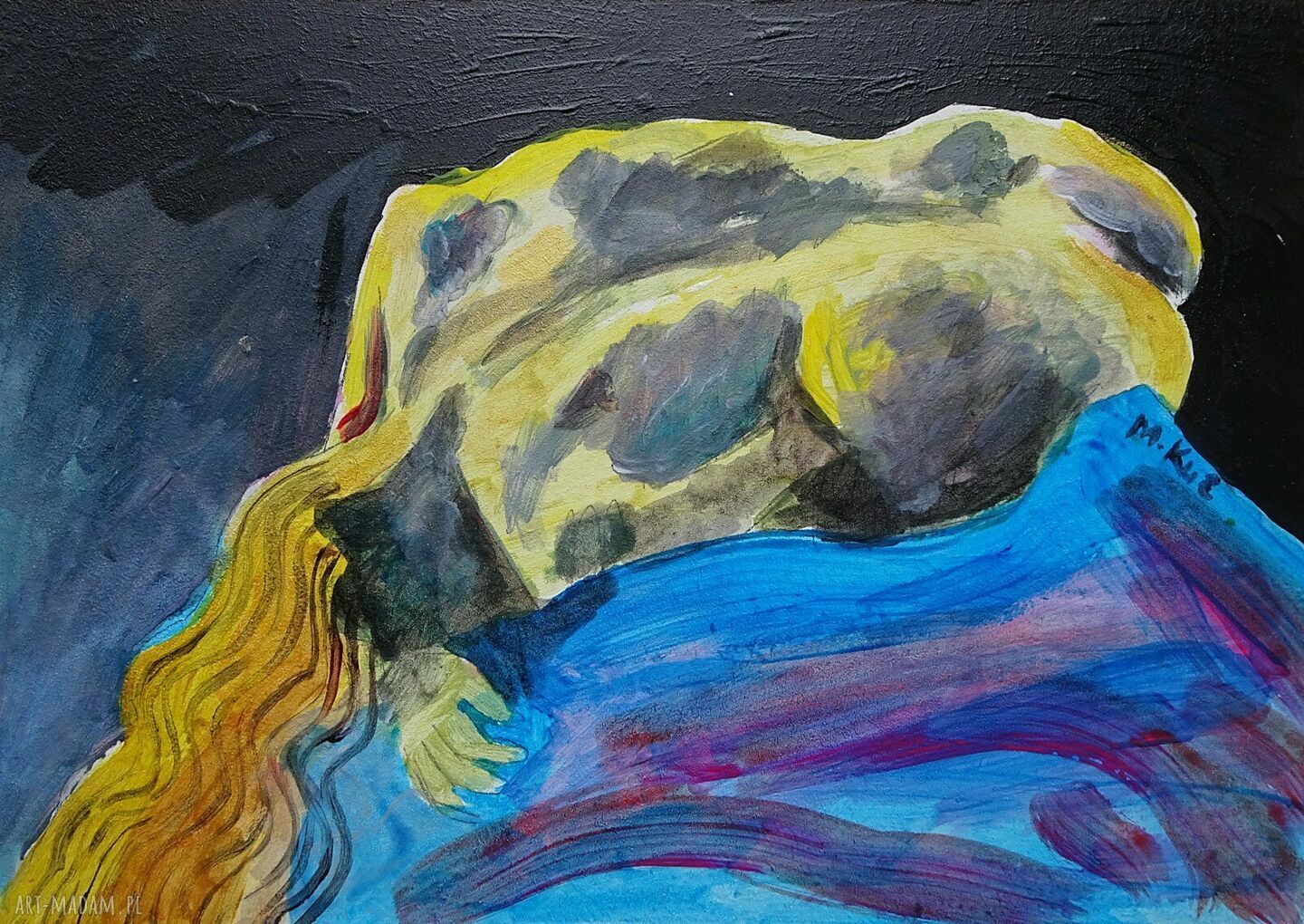 Obraz do salonu Danae - mitologia (akryl na płycie)