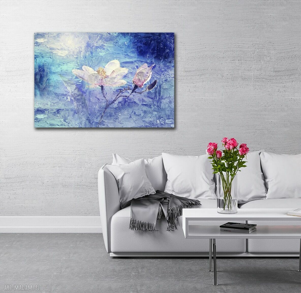 Obraz do salonu KWIATY K5 120x80 cm rośliny - gotowy do powieszenia