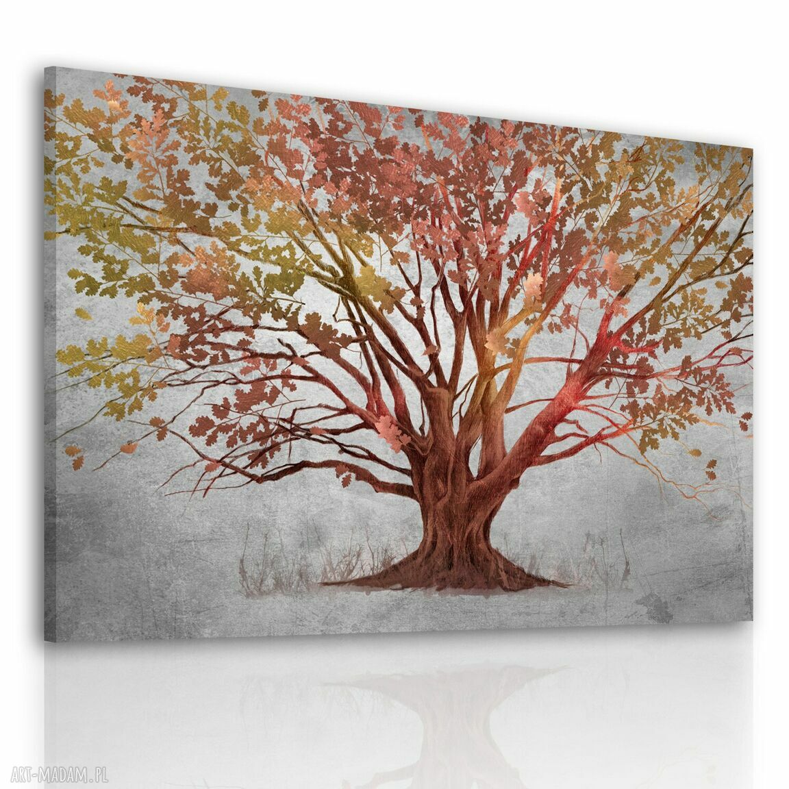 Obraz do salonu i sypialni Jesienne Drzewo 120x80 cm na płótnie