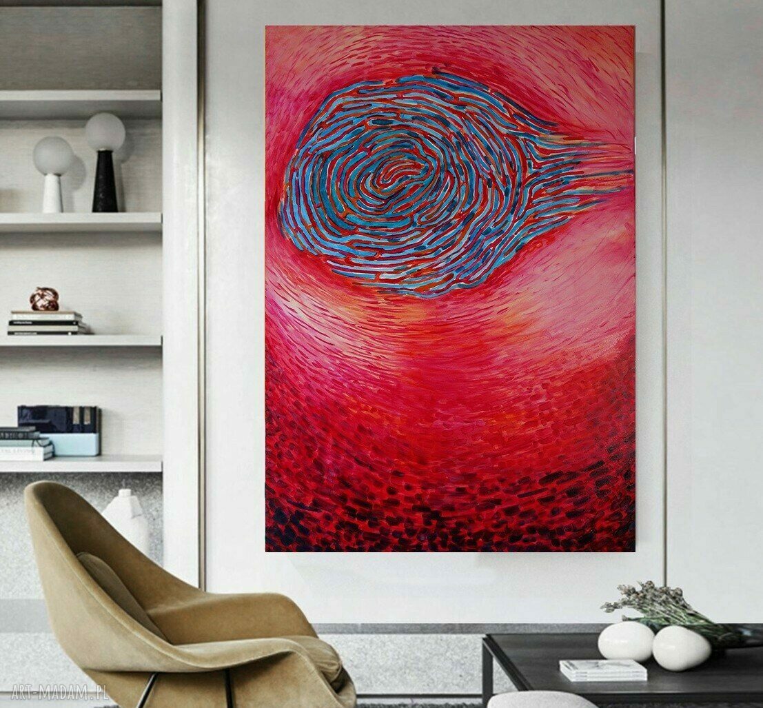 obraz do salonu abstrakcja dna ocean