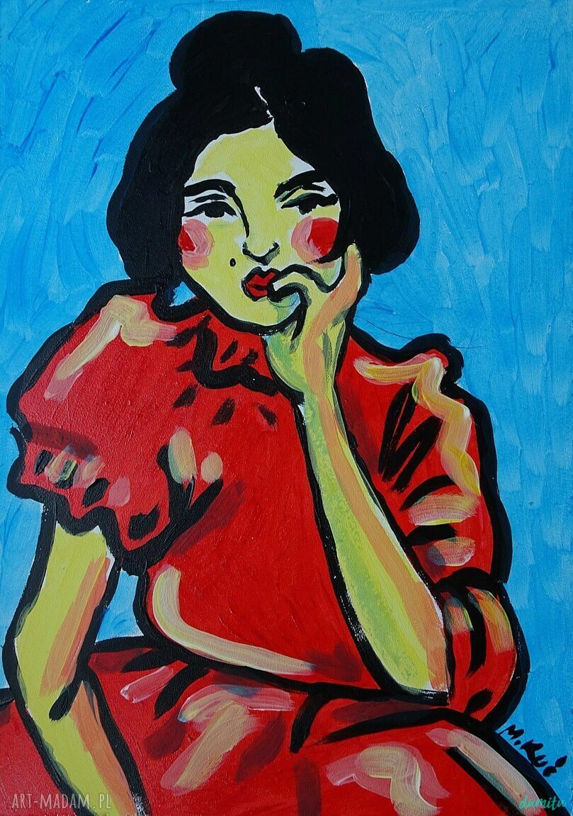 Obraz do salonu Hiszpanka - portret