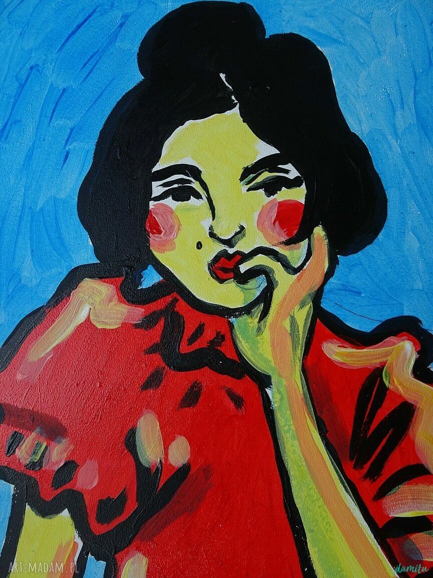 Obraz do salonu Hiszpanka - portret