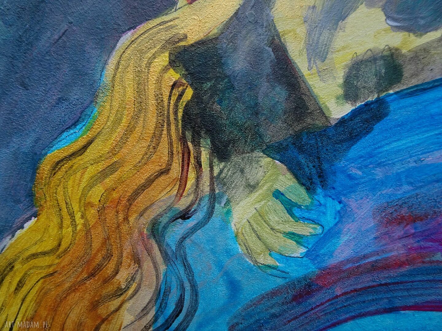 Obraz do salonu Danae - mitologia (akryl na płycie)