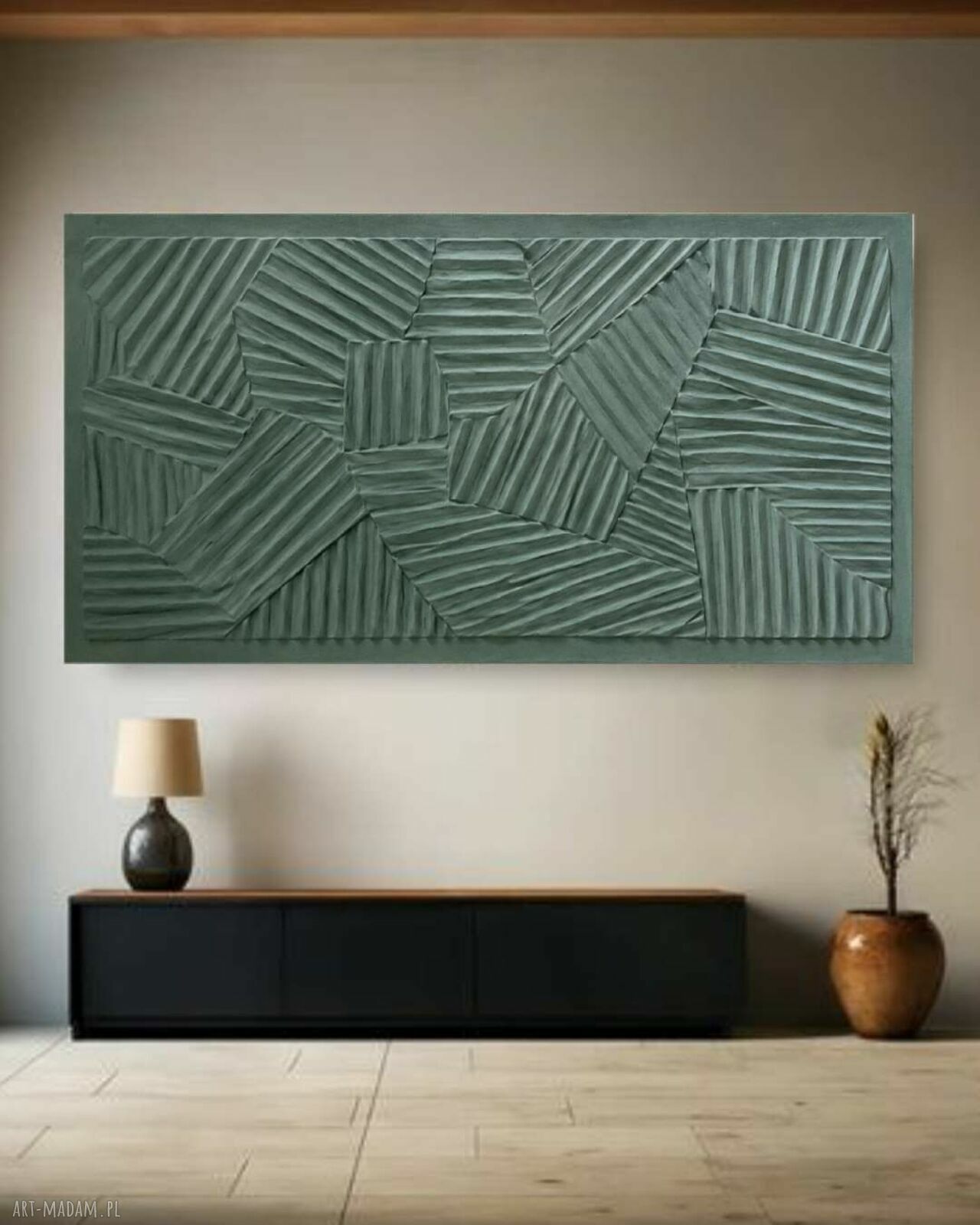 Obraz do salonu - reliefy ścienne na płótnie 80x160 cm