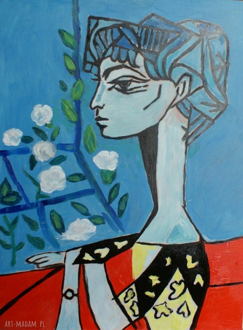Obraz do salonu Pablo Picasso - olej na płycie 30x40 cm, edycja limitowana